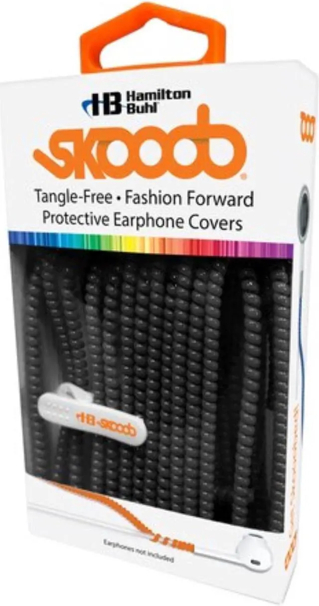 Main image of Tangle Free Ear Bud Covers Black
