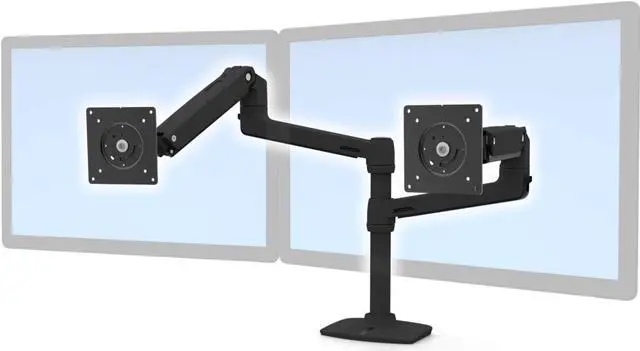Alt view image 4 of 6 - Ergotron LX Dual 45-492-224 LCD Up to 24" Screen Adjustable Desk Mounting Kit