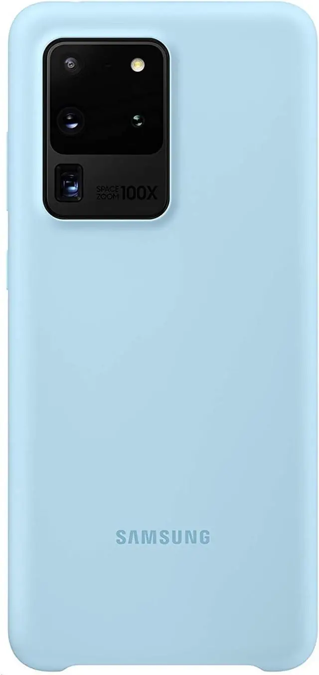 Main image of Samsung Genuine Silicone Cover For Galaxy S20 Ultra Case Blue EF-PG988TLEGUS