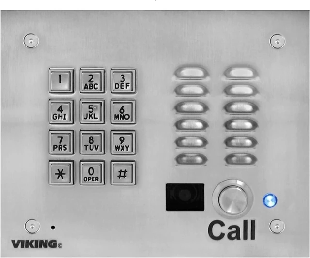 Alt view image 2 of 2 - Viking K-1700-IP-EWP Voip Stainless Steel Entry Phone