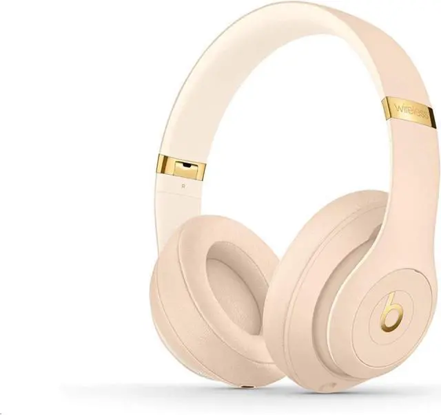 Alt view image 4 of 10 - Beats Noise Cancelling Over-Ear Studio3 Wireless Headphones The Skyline Collection - Desert Sand (MTQX2LL/A)