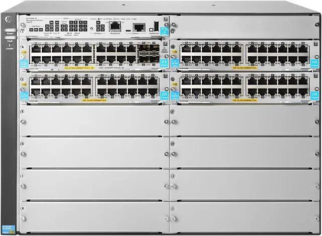 Alt view image 12 of 16 - HP 5412R 92GT PoE+ and 4-port SFP+ (No PSU) v3 zl2 Modular 92 Port Gigabit Ethernet Switch