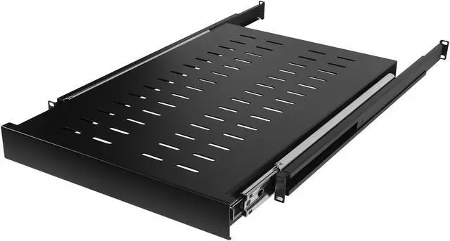 Alt view image 13 of 17 - CyberPower CRA50003 1U Sliding Carbon Rack Shelf