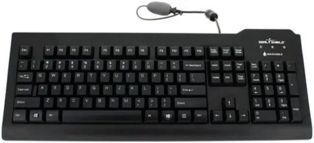 Alt view image 4 of 11 - SEAL SHIELD SSKSV207 MEDICAL GRADE KEYBOARD W/ QUICK CONNECT - DISHWASHER SAFE - QWERTY ANSI USA (BLA