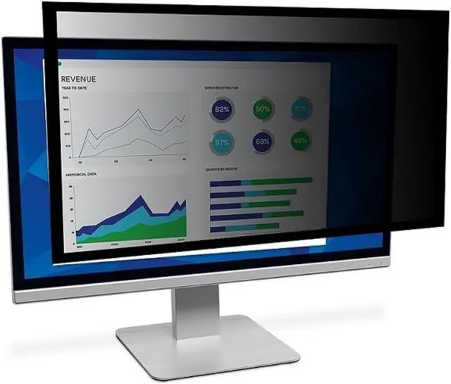 Alt view image 8 of 20 - 3M Blackout Frameless Privacy Filter for 22" Widescreen LCD Monitor 16:10