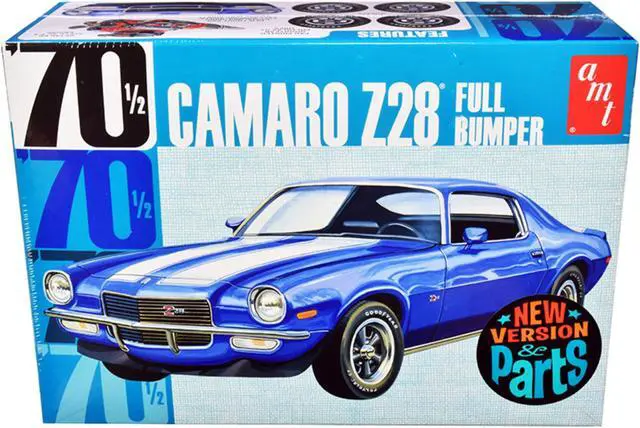 Alt view image 3 of 7 - Skill 2 Model Kit 1970 1/2 Chevrolet Camaro Z28 "Full Bumper" 1/25 Scale Model by AMT