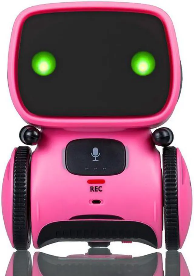 Alt view image 9 of 10 - Contixo R1 Kids Mini Talking Robot Voice Controlled, Sings & Dance, Funny for Adults & Family, Interactive Children's Toy for Boys, Girls, Infants & Toddlers (Pink)