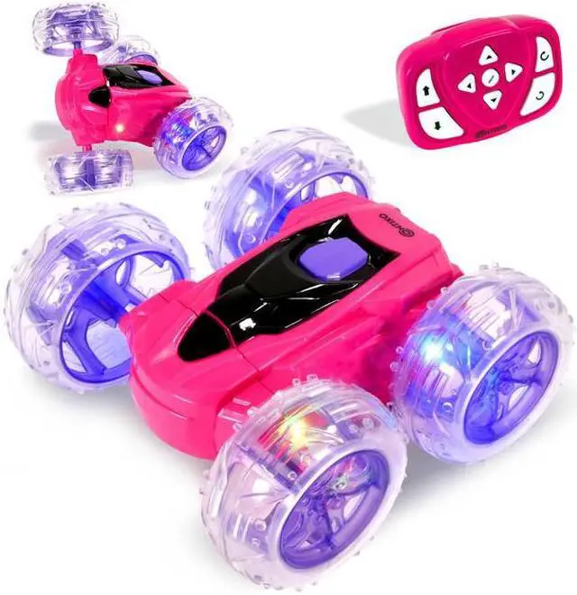 Alt view image 4 of 7 - Contixo SC3 Remote Control Car RC Cars Stunt Car Toy, 4WD 2.4Ghz Double Sided 360° Rotating RC Car with Headlights, Kids Xmas Toy Cars for Boys/Girls