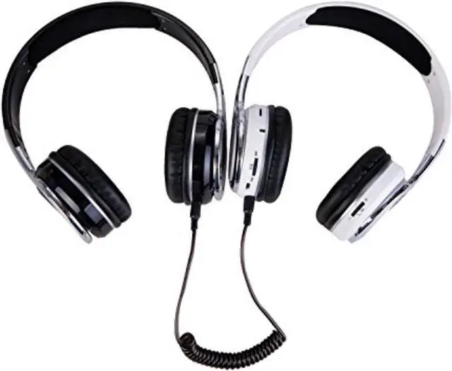 Alt view image 8 of 11 - Contixo KB-2600 Kid Safe 85dB Over The Ear Foldable Wireless Bluetooth Headphone with Volume Limiter, Built-in Micro Phone, Micro SD Card Music Player, FM Stereo Radio, White