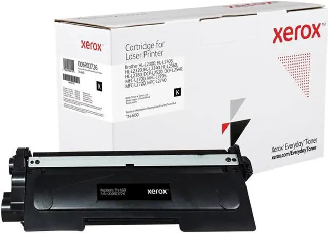 Alt view image 6 of 6 - Xerox 006R03726 Compatible Toner Cartridge Replaces Brother Mono TN-660 Standard Yield