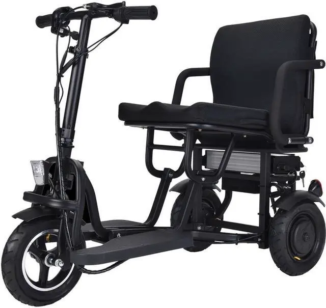 Main image of Folding Mobility Electric Trike 48v 700w Dual Motor Lithium Black