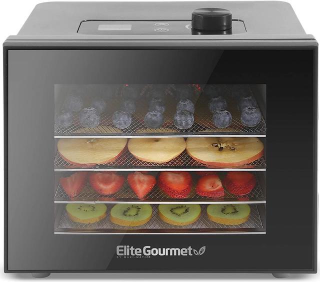 ELITE EFD308 DIGITAL FOOD DEHYDRATOR WITH 4 STEEL TRAYS 