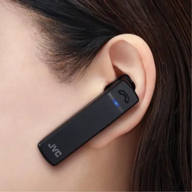 Alt view image 11 of 20 - JVC HA-C300 One-Piece Bluetooth Rechargeable Long-Life Earpiece, HD Voice Compatible, Black
