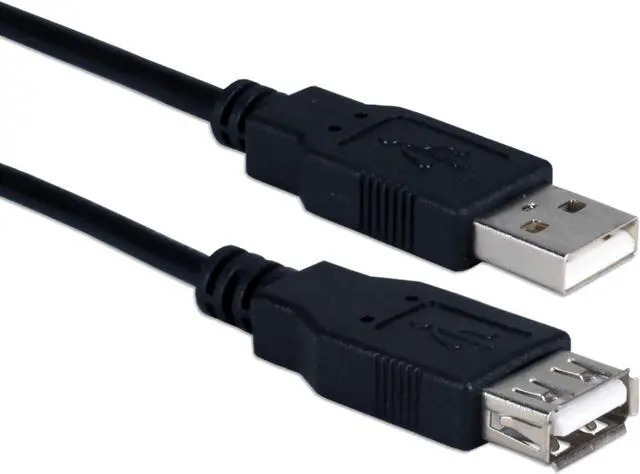 Alt view image 4 of 5 - qvs cc2210c10 10 ft. usb 2.0 highspeed 480mbps black extension cable