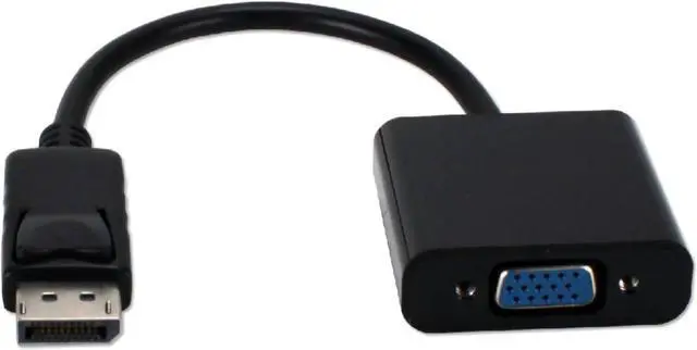 Alt view image 2 of 8 - QVS DPVGA-MF QVS DisplayPort Male to VGA Female Digital Video Adaptor - 1 x DisplayPort Male Digital Audio/Video - 1 x HD-15 Female VGA - Gold Plated Connector - Black, Blue