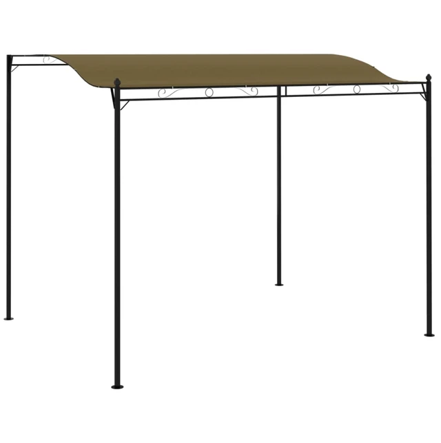 Alt view image 7 of 13 - vidaXL Sunshade Awning 9.8'x8.2' Taupe Garden Outdoor Patio Sunshade Partytent