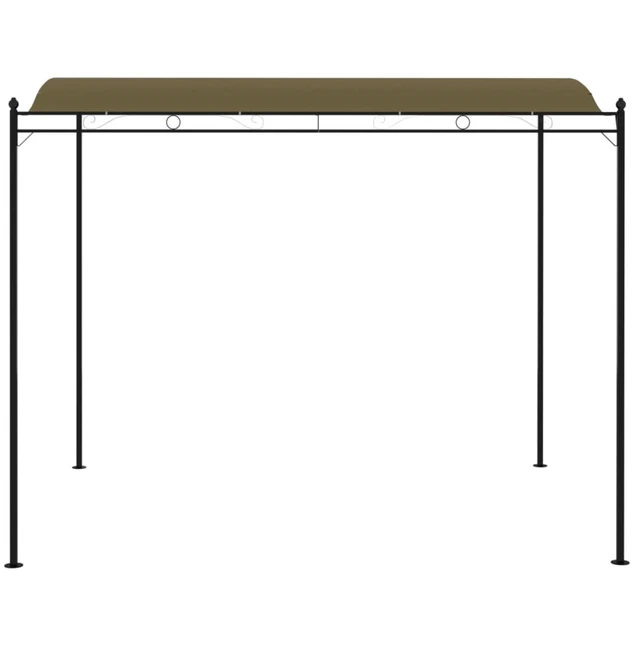Alt view image 8 of 13 - vidaXL Sunshade Awning 9.8'x8.2' Taupe Garden Outdoor Patio Sunshade Partytent