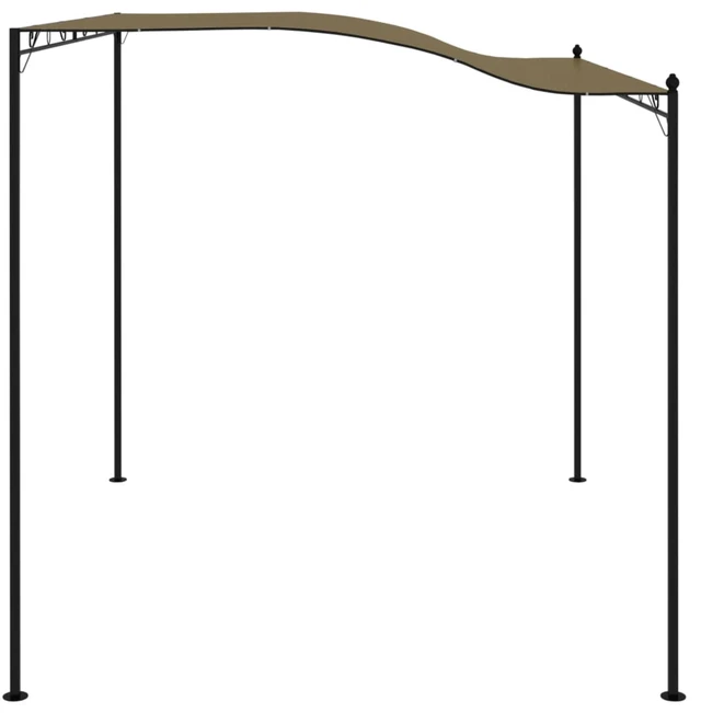 Alt view image 9 of 13 - vidaXL Sunshade Awning 9.8'x8.2' Taupe Garden Outdoor Patio Sunshade Partytent