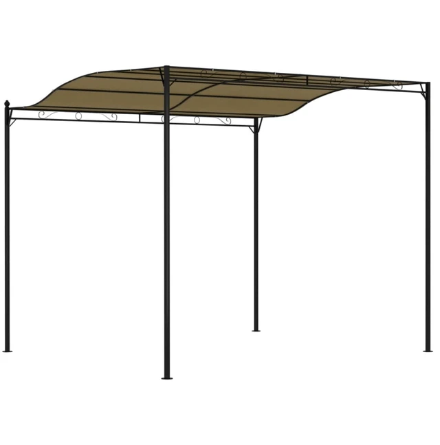 Alt view image 10 of 13 - vidaXL Sunshade Awning 9.8'x8.2' Taupe Garden Outdoor Patio Sunshade Partytent