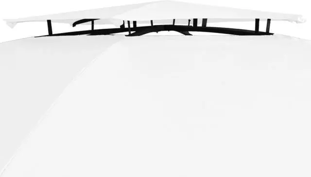 Alt view image 12 of 13 - vidaXL Canopy Patio Pavilion Hexagonal Gazebo Outdoor Party Tent with Curtains