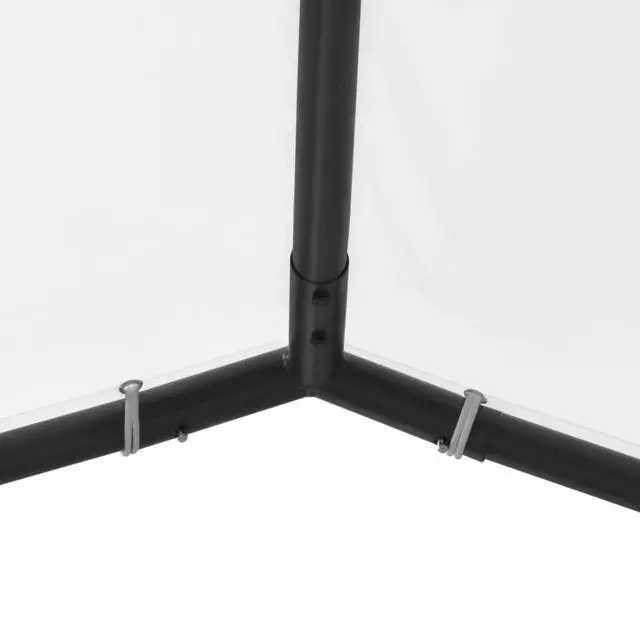 Alt view image 12 of 13 - vidaXL Garden Gazebo 157.5"x157.5"x102.4" White 0.6 oz/ft² Garden Shelter