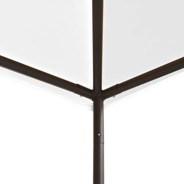 Alt view image 3 of 15 - vidaXL Gazebo 118.1"x118.1"x106.3" White 180 g/m?