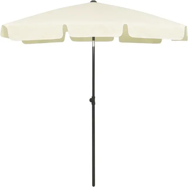 Alt view image 4 of 13 - vidaXL Garden Parasol with LED Lights&Aluminium Pole 270 cm Anthracite
