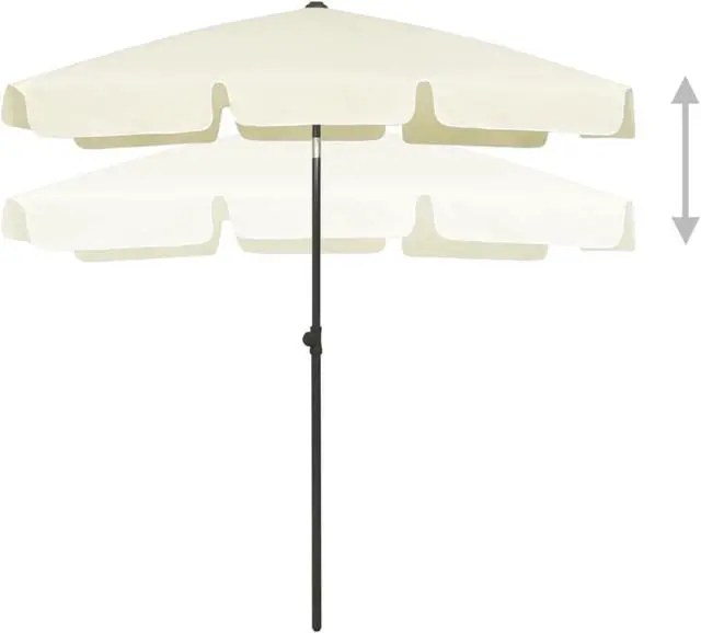 Alt view image 5 of 13 - vidaXL Garden Parasol with LED Lights&Aluminium Pole 270 cm Anthracite