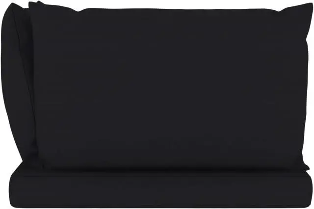 Alt view image 8 of 16 - vidaXL Chair Cushion 3 Pcs Outdoor Seat Cushion Sofa Pad Black Oxford Fabric