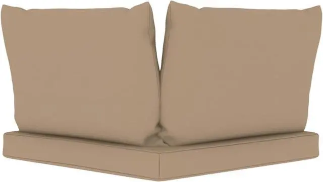 Alt view image 8 of 17 - vidaXL Chair Cushion 3 Pcs Outdoor Seat Cushion Sofa Pad Taupe Oxford Fabric