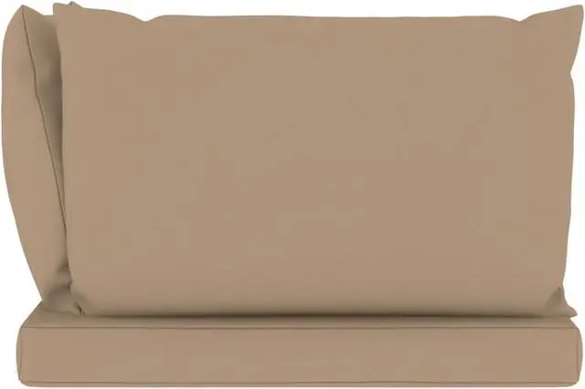 Alt view image 9 of 17 - vidaXL Chair Cushion 3 Pcs Outdoor Seat Cushion Sofa Pad Taupe Oxford Fabric