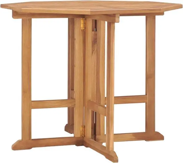 Main image of vidaXL Folding Garden Dining Table 35.4"x35.4"x29.5" Solid Teak Wood