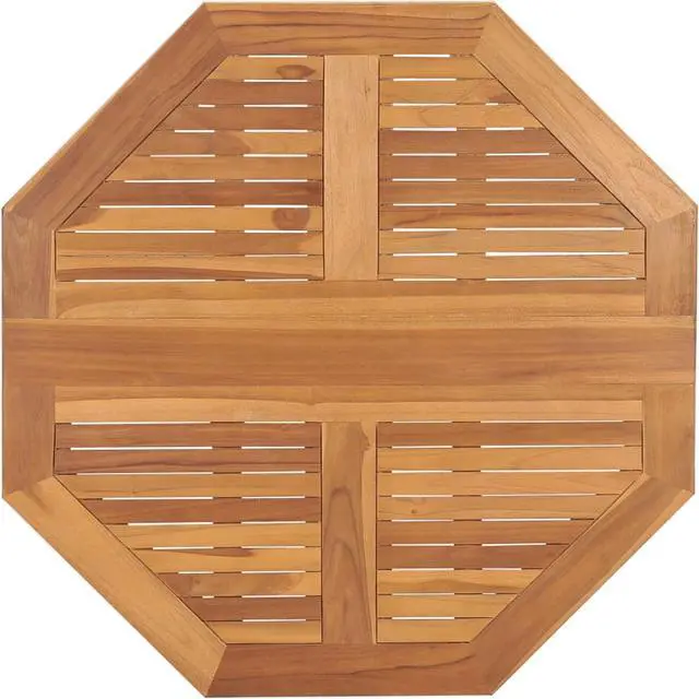 Alt view image 4 of 13 - vidaXL Folding Garden Dining Table 35.4"x35.4"x29.5" Solid Teak Wood