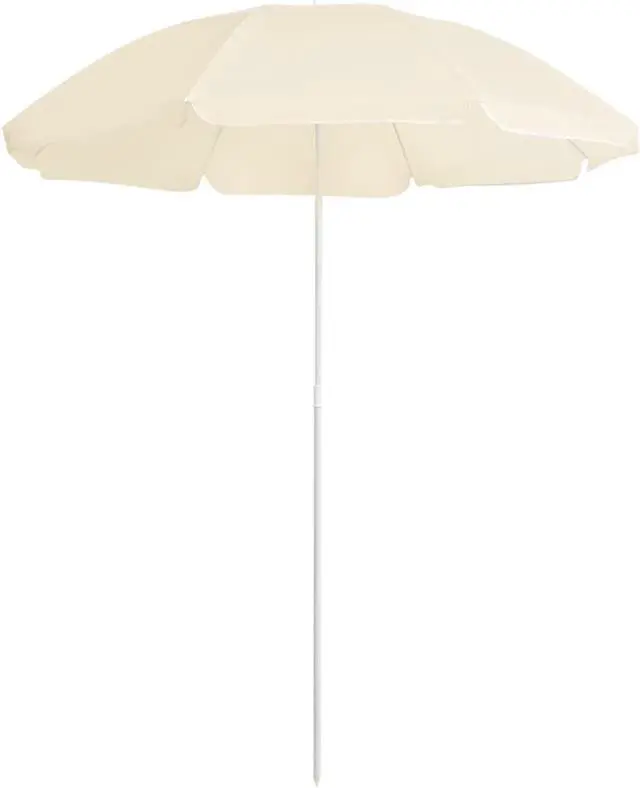 Alt view image 4 of 11 - vidaXL Outdoor Parasol with Steel Pole Sand 70.9"