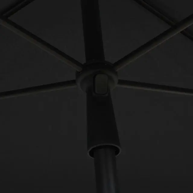 Alt view image 8 of 13 - vidaXL Garden Parasol Adjustable Shelter Outdoor Patio Sunshade Steel Anthracite