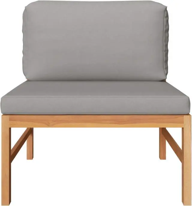 Alt view image 8 of 18 - vidaXL Patio Lounge Set 3 Piece Outdoor Patio Corner Seat Solid Teak Wood