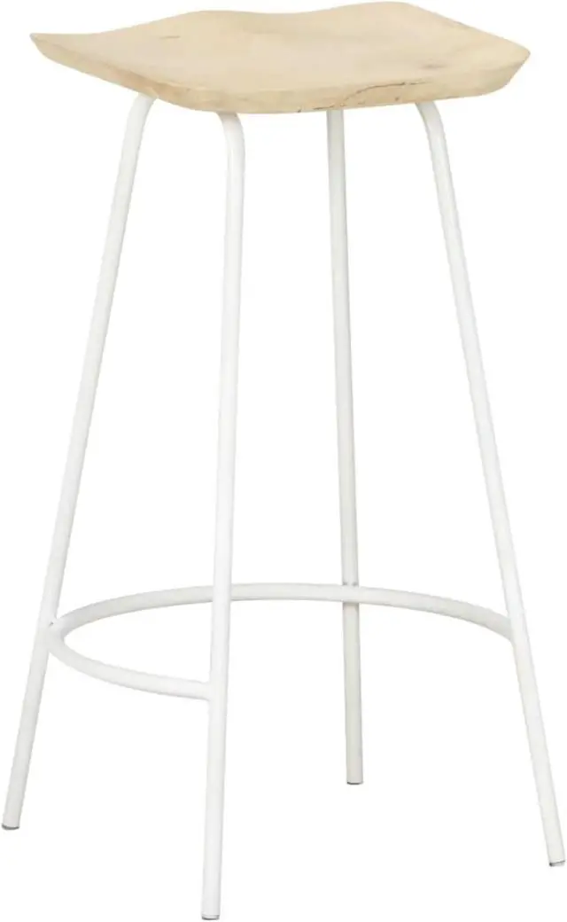 Alt view image 9 of 14 - vidaXL Bar Stools Bar Counter Height Stool Island Stool 2 Pcs Solid Mango Wood