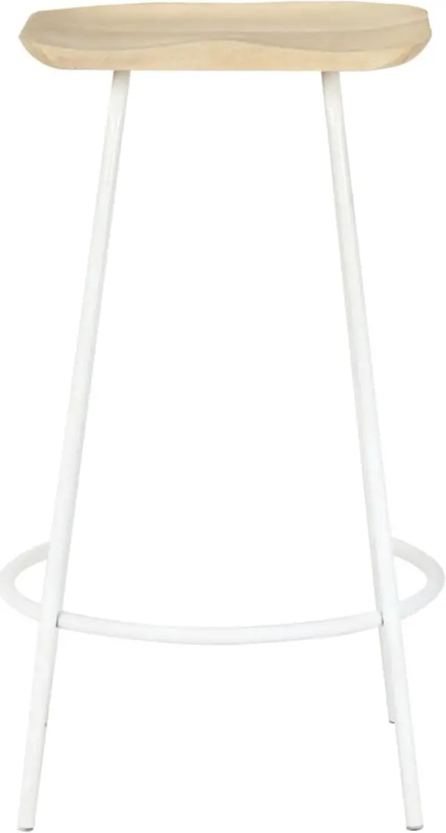 Alt view image 10 of 14 - vidaXL Bar Stools Bar Counter Height Stool Island Stool 2 Pcs Solid Mango Wood