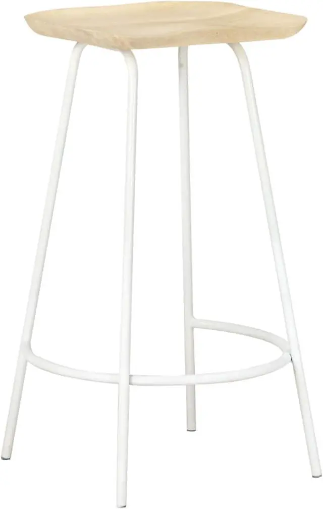 Alt view image 8 of 18 - vidaXL Bar Stools Bar Counter Height Stool Island Stool 4 Pcs Solid Mango Wood