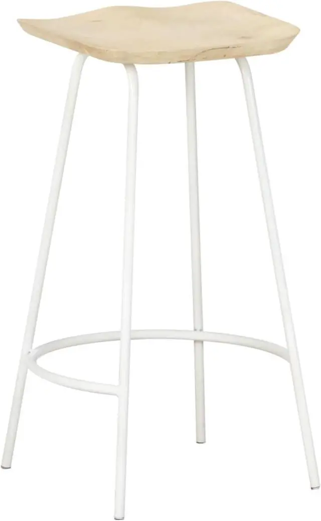 Alt view image 9 of 18 - vidaXL Bar Stools Bar Counter Height Stool Island Stool 4 Pcs Solid Mango Wood