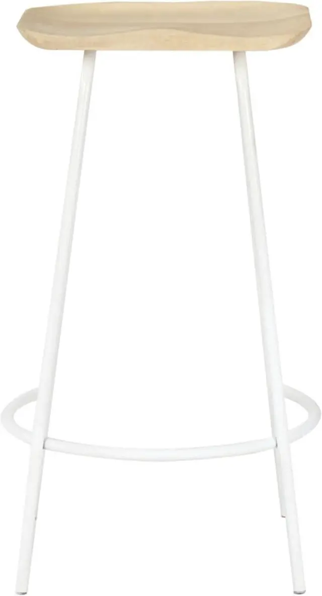 Alt view image 10 of 18 - vidaXL Bar Stools Bar Counter Height Stool Island Stool 4 Pcs Solid Mango Wood