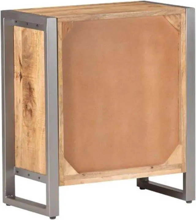 Alt view image 12 of 13 - vidaXL Sideboard Console Table with 2 Drawers and 2 Doors Rough Mango Wood