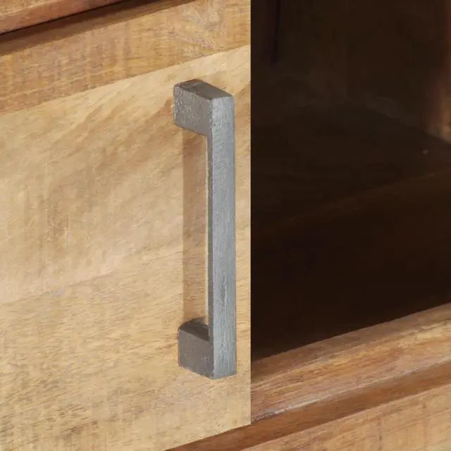 Alt view image 10 of 13 - vidaXL Coffee Table Wooden End Table Side Table Rough Mango Wood 37.4 Inch