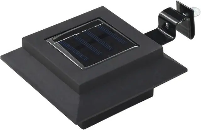Alt view image 9 of 14 - vidaXL Solar Gutter Light Outdoor LED Fence Light 6 pcs Cold White Light Color