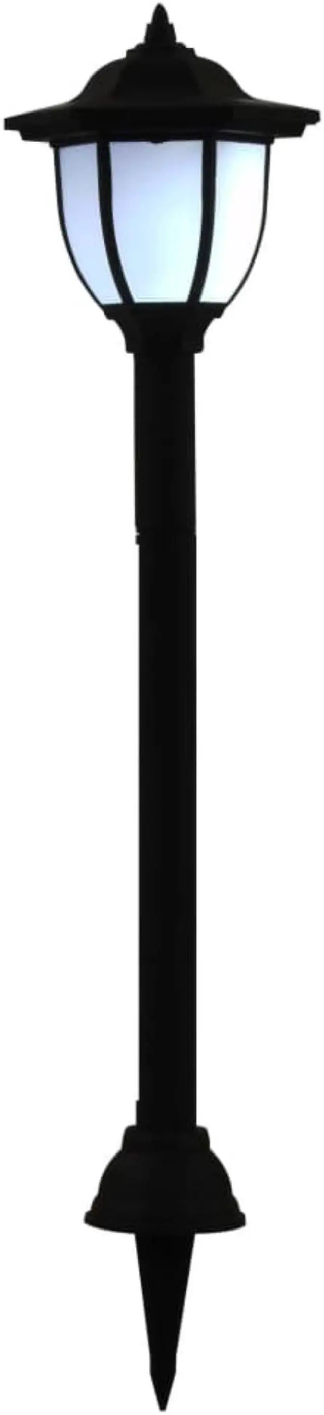 Alt view image 11 of 14 - vidaXL Outdoor Pathway Light LED Solar Walkway Light with Ground Spike 3 pcs