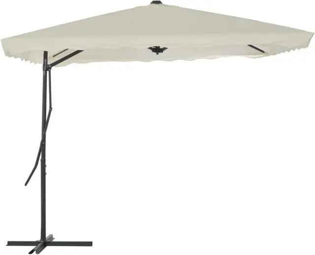 Alt view image 7 of 14 - vidaXL Garden Parasol with Metal Pole 390 cm Terracotta