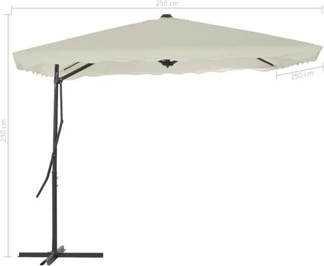 Alt view image 12 of 14 - vidaXL Garden Parasol with Metal Pole 390 cm Terracotta