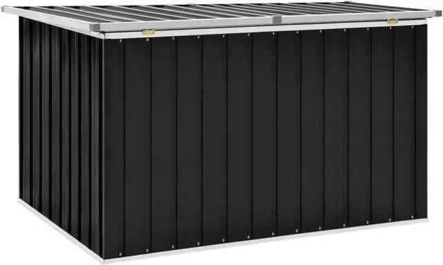 Alt view image 10 of 20 - vidaXL Outdoor Storage Box Deck Box with Lid Outdoor Patio Cabinet Anthracite