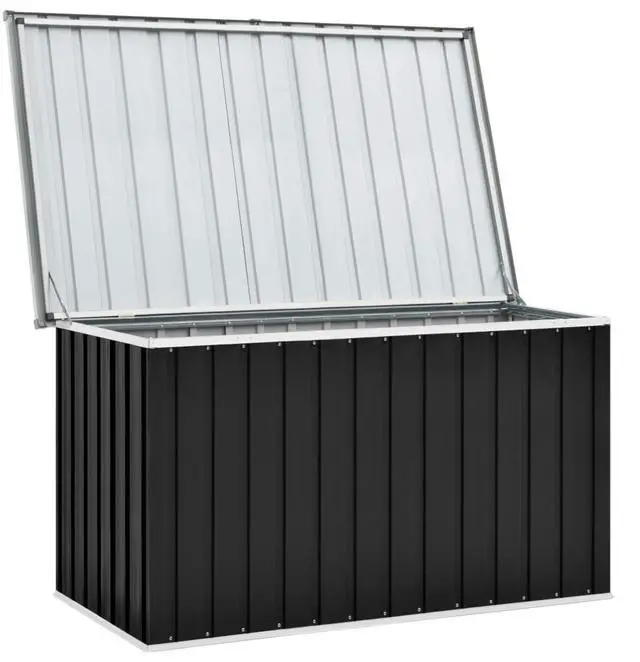 Alt view image 12 of 20 - vidaXL Outdoor Storage Box Deck Box with Lid Outdoor Patio Cabinet Anthracite