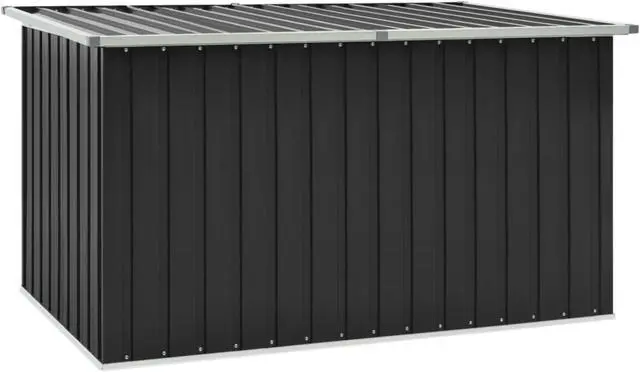 Alt view image 8 of 14 - vidaXL Outdoor Storage Box Deck Box with Lid Outdoor Patio Cabinet Anthracite